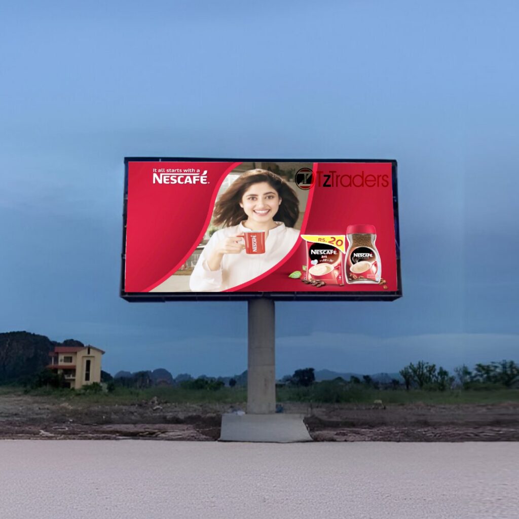 Single Pole Mounted Screen